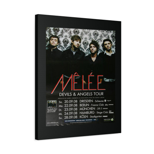 Melee Devils & Angels Tour 2008 Canvas Print Poster