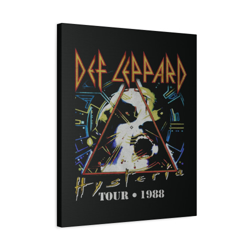 Def Leppard Hysteria Tour 1988 Rock And Roll Canvas Print Poster