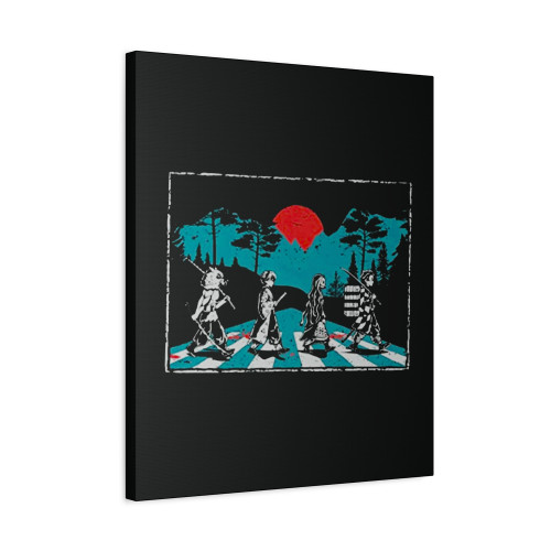 Demon Slayer Abbey Road Tanjiro Nezuko Zenitsu Inosuke Canvas Print Poster