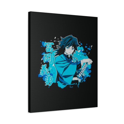 Demon Slayer Kimetsu No Yaiba Giyu Tomioka Canvas Print Poster