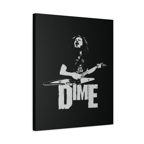 Dime The White Stencil Canvas Print Poster