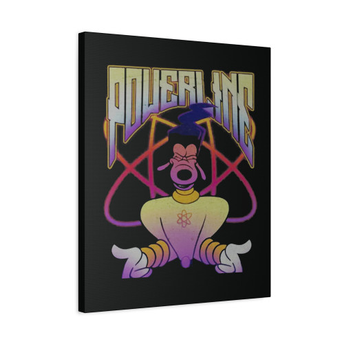 Disney A Goofy Movie Powerline Logo Portrait Canvas Print Poster
