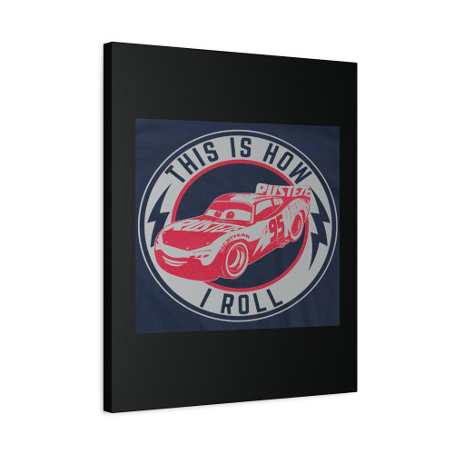 Disney Cars Lightning Mcqueen Canvas Print Poster