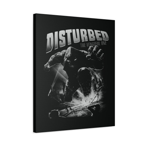 Disturbed The Vengeful One Grey Canvas Print Poster