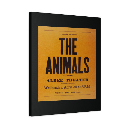 Animals Albee Theatre Concert 1966 Canvas Print Poster
