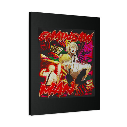 Anime Denji X Power Chainsaw Man Canvas Print Poster Anime Denji X Power Chainsaw Man Canvas Print Poster