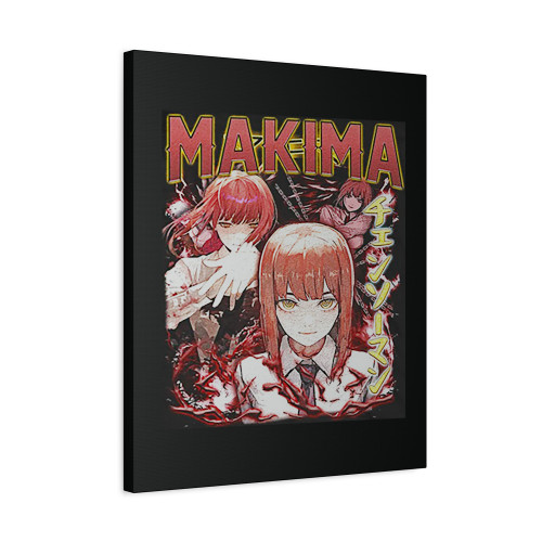 Anime Makima Chainsaw Man Canvas Print Poster