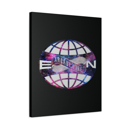 Arcade Fire Everything Now Logo Galaxy Nebula Canvas Print Poster