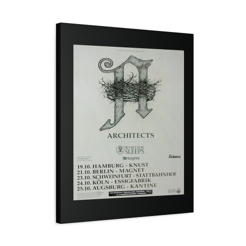 Architects Daybreacker Tour 2012 Canvas Print Poster