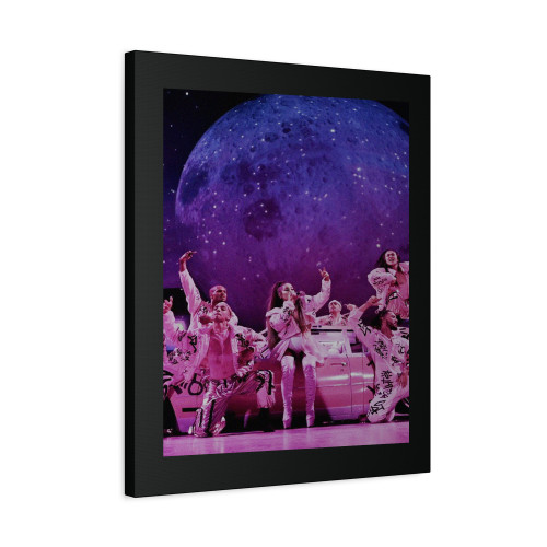 Ariana Grande Purple Galaxy Concert Canvas Print Poster