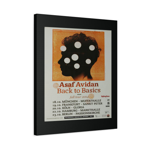 Asaf Avidan Fall Tour Tour 2014 Canvas Print Poster