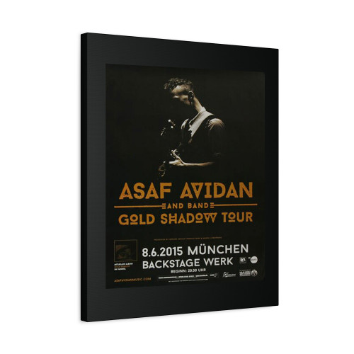 Asaf Avidan Gold Shadow Munchen 2015 Canvas Print Poster
