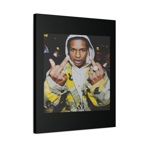 Asap Rocky Middle Finger Canvas Print Poster