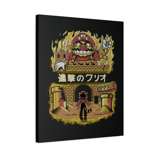 Attack On Wario Canvas Print Poster