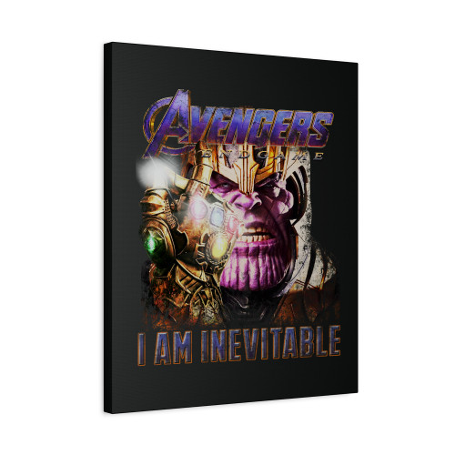 Avengers Endgame Thanos Snap His Fingers I Am Inevitable Canvas Print Poster