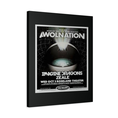 Awolnation Imagine Dragons 2012 Portland Concert Tour Canvas Print Poster Awolnation Imagine Dragons 2012 Portland Concert Tour Canvas Print Poster