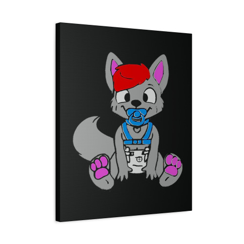 Baby Furry Art Canvas Print Poster