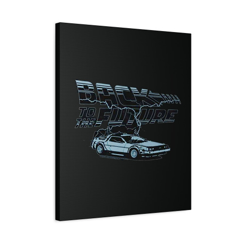 Back To The Future Blue Lightning Canvas Print Poster