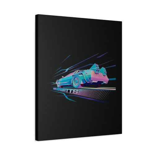 Back To The Future Logo Art Canvas Print Poster