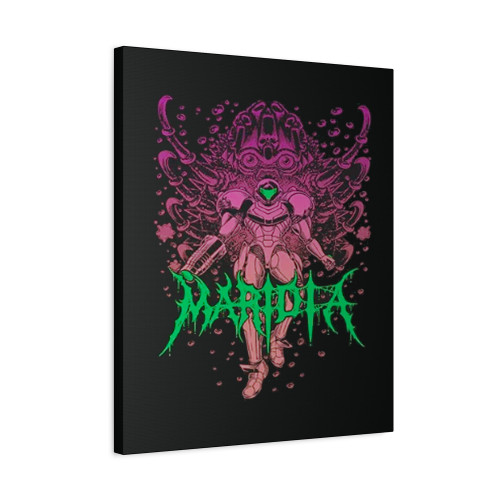 Metroid Maridia Rock Canvas Print Poster
