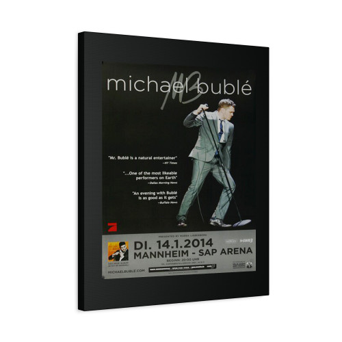 Michael Buble To Be Loved Mannheim 2014 Canvas Print Poster