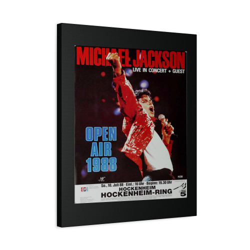 Michael Jackson Bad World Hockenheimring 1988 Canvas Print Poster