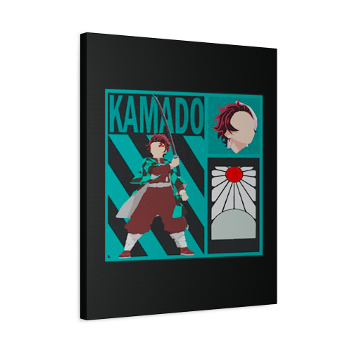 Minimalistic Tanjiro Kamado Demon Slayer Canvas Print Poster