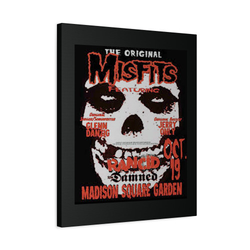 Misfits Reproduction Concert 2  Canvas Print Poster