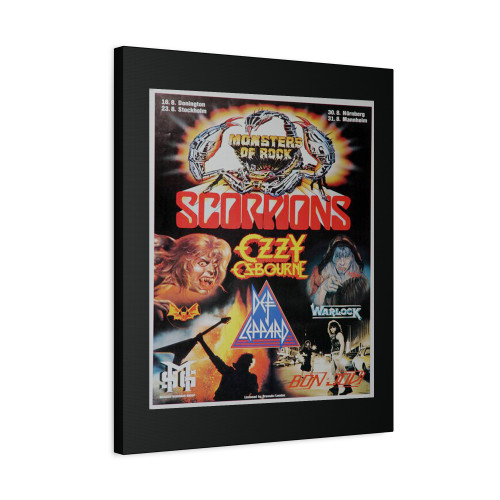 Monster Of Rock 1986 Canvas Print Poster