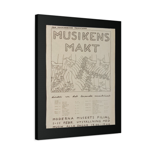 Musikens Makt Canvas Print Poster