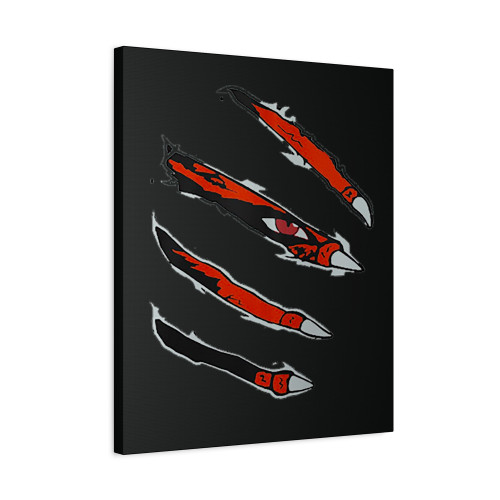 Naruto Kyuubi Claws Canvas Print Poster