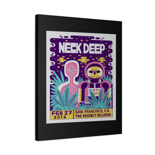 Neck Deep Gig San Fransisco Regency Ballroom Canvas Print Poster