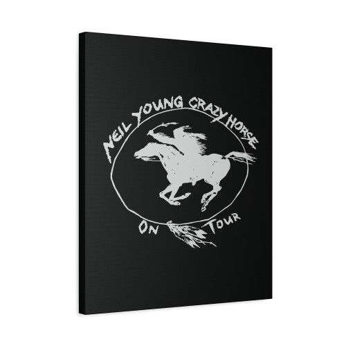 Neil Young And Crazy Horse On Tour Logo Canvas Print Poster