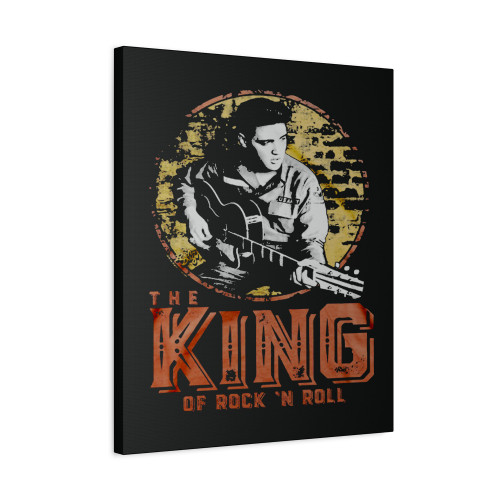 Elvis Presley Us Army The King Of Rock N Roll Canvas Print Poster