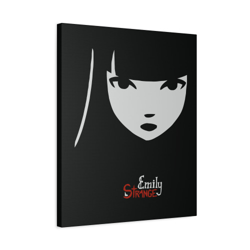 Emily The Strange Emilys Face Canvas Print Poster