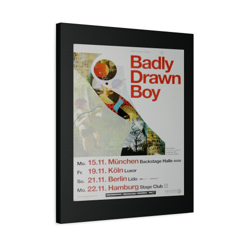Badly Drawn Boy It's What I'm Thinking Tour 2010 Canvas Print Poster