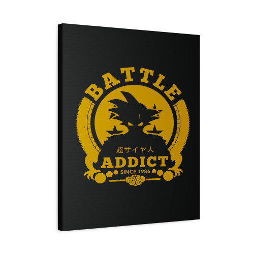 Battle Saiyan Dragon Ball Addict Since 1986 Canvas Print Poster
