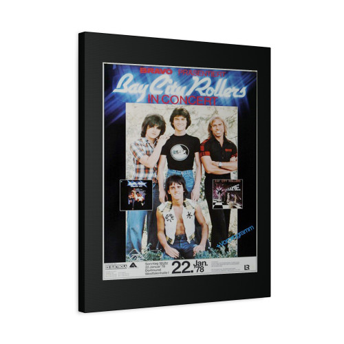 Bay City Rollers Where Will I Be Now Dortmund 1978 Canvas Print Poster