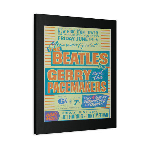 Beatles Gerry And The Pacemakers New Brighton Tower Canvas Print Poster
