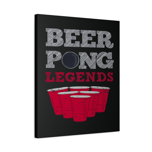 Beer Pong Legends Canvas Print Poster