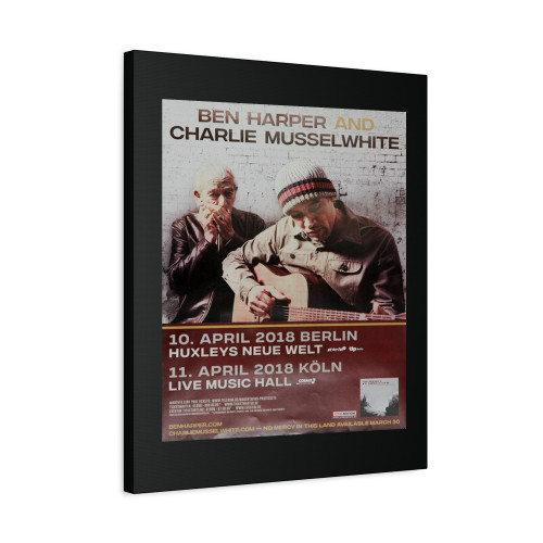 Ben Harper & Charlie Musselwhite No Mercy In This Land All Dates 2018 Canvas Print Poster