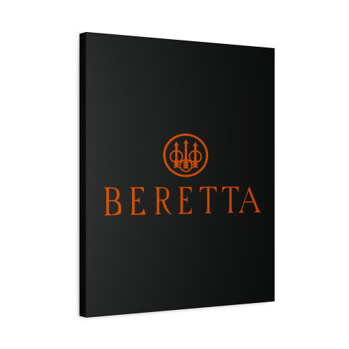 Beretta Orange Logo Canvas Print Poster