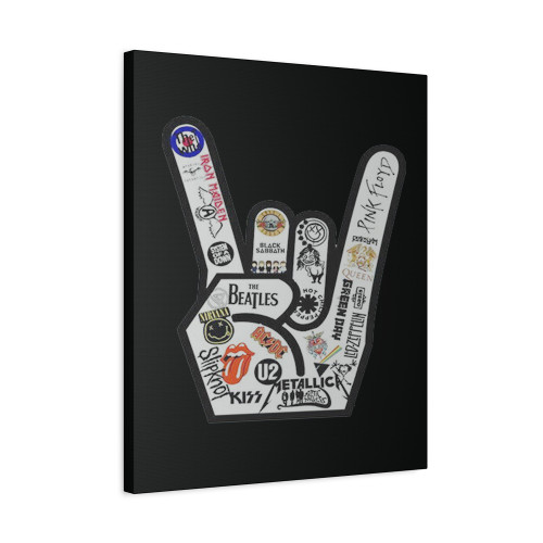 Best Rock Metal Bands Of All Time Music Band Group Canvas Print Poster