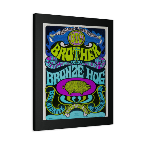 Big Brother And The Holding Company Bronze Hog Santa Rosa Concert Canvas Print Poster