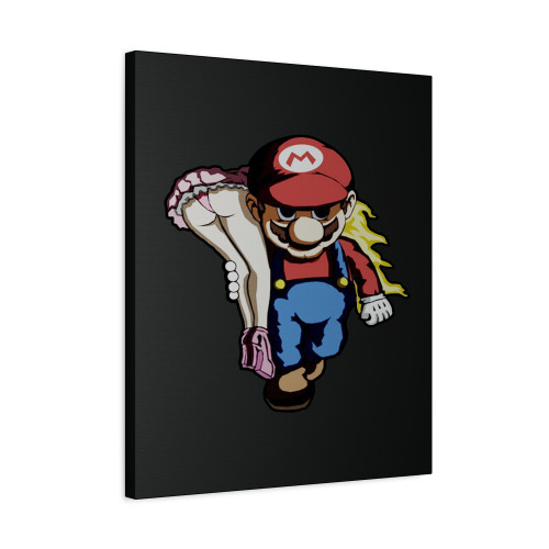 Nintendo Mario And Peach Funny Canvas Print Poster Nintendo Mario And Peach Funny Canvas Print Poster