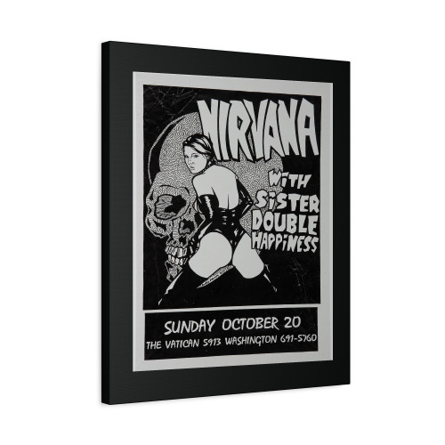 Nirvana Sister Double Happiness Concert Canvas Print Poster
