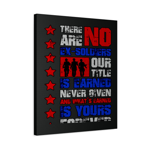 No Ex Soldiers Canvas Print Poster