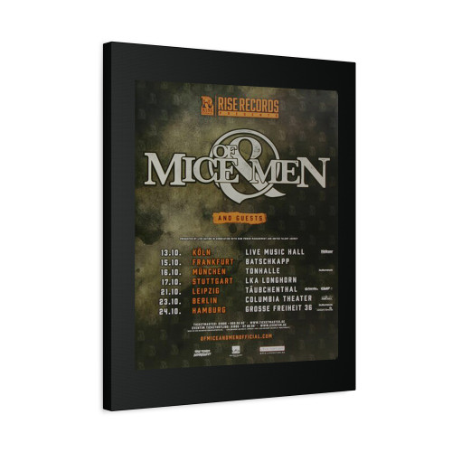 Of Mice & Men Cold World Tour 2016 Canvas Print Poster