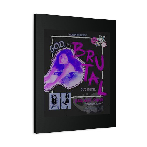 Olivia Rodrigo Brutal Sour Canvas Print Poster