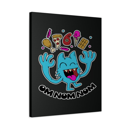Om Nom Nom Canvas Print Poster